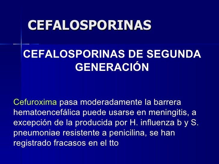 cefalosporinas de primera generacion